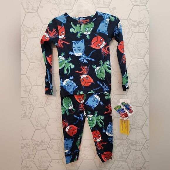 Pj Masks Toddler Boys Pajamas Long Sleeve Snug Fit 2 Piece Sleep Set Size 2T - Picture 1 of 4